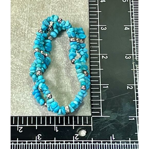 Carolyn Pollack Relios Vintage Turquoise & 925 Bead Coil Wrap Bracelet - Picture 10 of 11